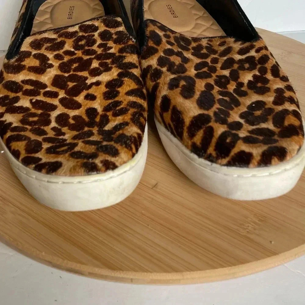 Birdies The Swift Leopard Calf Print Slide On Sne… - image 3